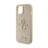 Guess Glitter Script Big 4G - Etui iPhone 15 Plus (złoty)