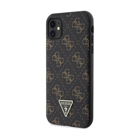 Guess 4G Triangle Metal Logo - Hülle für iPhone 11 (schwarz)