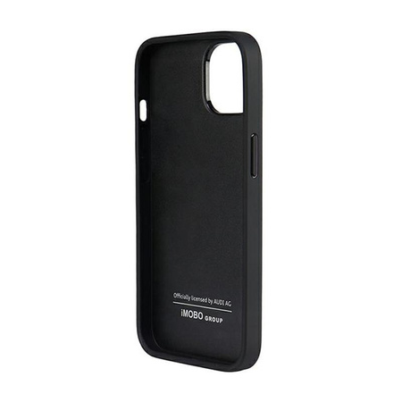 Audi Genuine Leather - Tasche für iPhone 14 (Schwarz)