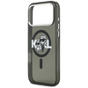 Karl Lagerfeld IML Glitter Karl & Choupette Sketch Logo MagSafe - Case for iPhone 17 Pro Max (black)
