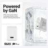 Crong Ultra Compact GaN - Caricabatterie da parete USB-C 45W PD 3.0 con PPS (bianco)