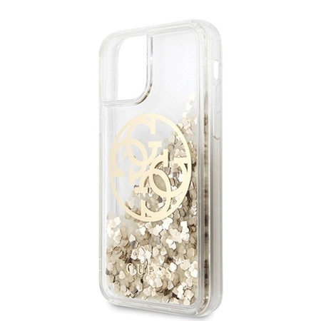 Guess Liquid Glitter Circle Logo - iPhone 11 tok (arany)