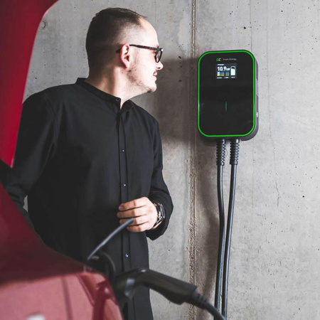 Green Cell - Wallbox GC EV PowerBox 22kW nabíječka s kabelem typu 2 pro nabíjení elektromobilů a plug-in hybridů