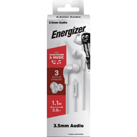 Energizer Classic CIA5 - 3,5 mm Klinke kabelgebundene Kopfhörer (Weiß)