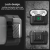 Spigen Lock Fit - Pancerne etui do Apple Airpods Pro 1 / 2 (Czarny)