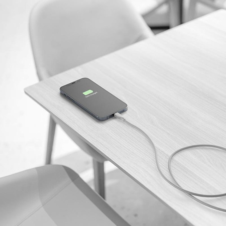 Cellularline Soft Cable - USB-C zu Lightning Kabel MFi zertifiziert 1.2 m (grau)