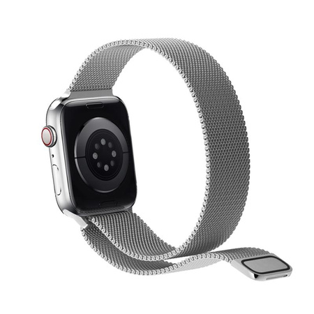 Puro Milanese Magnetic Band - Řemínek z nerezové oceli pro Apple Watch 42/44/45 mm (stříbrný)