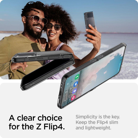 Spigen Airskin - Hülle für Samsung Galaxy Z Flip 4 (Transparent)