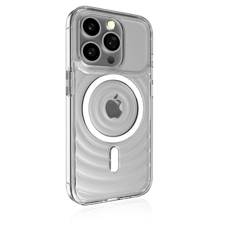 STM Reawaken Ripple MagSafe - Anti-Stress-Tasche für iPhone 15 Pro Max (Klar)