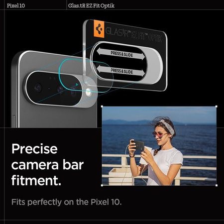 SZKŁO HARTOWANE NA APARAT DO GOOGLE PIXEL 10 SPIGEN SZYBKA OBIEKTYW 9H 2SZT