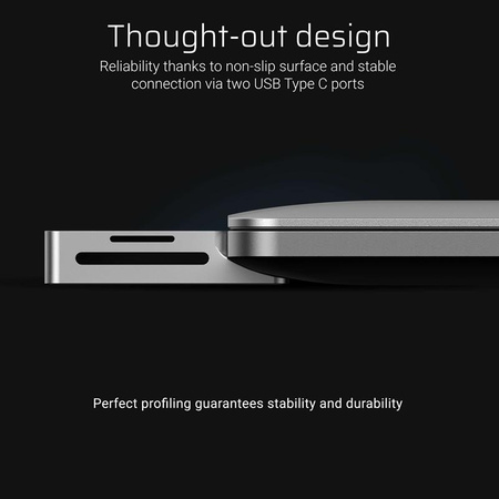 Green Cell Connect60 - adaptér HUB 8v1 (Thunderbolt 3, USB-C, HDMI, 3x USB) 3.0)