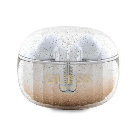 Guess Glitter Gradient - TWS Casque Bluetooth + étui de chargement (or)