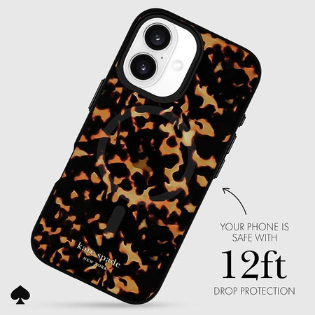 Kate Spade New York Protective MagSafe - Case for iPhone 16 (Tortoise)