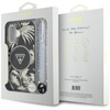 Guess Palm Trees Triangle Pearl Strap MagSafe - Hülle für iPhone 16 (schwarz)