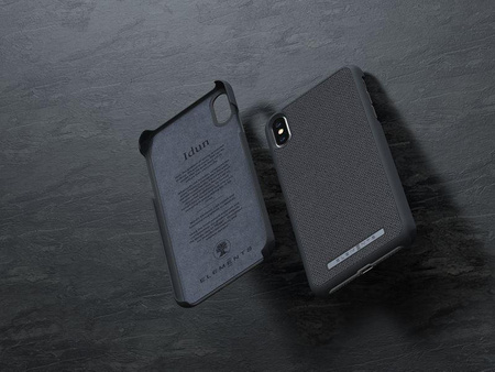 Nordic Elements Original Idun - Materialhülle für iPhone Xs Max (Mittelgrau)