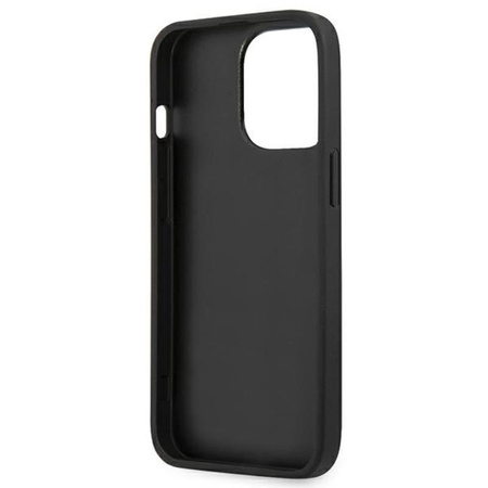 Guess Saffiano 4G Big Silver Logo - Etui iPhone 13 Pro (szary)