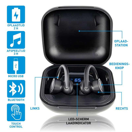 Grundig - Casque de sport sans fil Bluetooth TWS