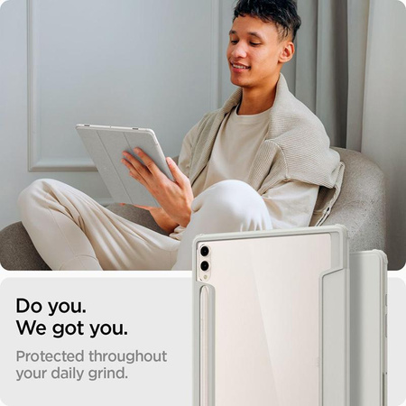 Spigen Ultra Hybrid Pro - Étui pour Samsung Galaxy Tab S9+ 12.4"(Gris)