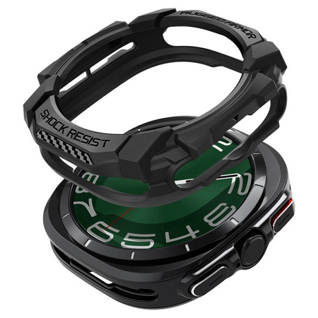 Spigen Rugged Armor - Hülle für Samsung Galaxy Watch Ultra 47 mm (2025/2024) (Matt Schwarz)