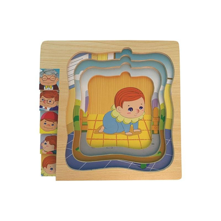 Top Bright - Puzzle superposé Grand-père, lunettes