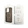 Guess Gold Outline Translucide MagSafe - iPhone 14 Pro Case (noir)