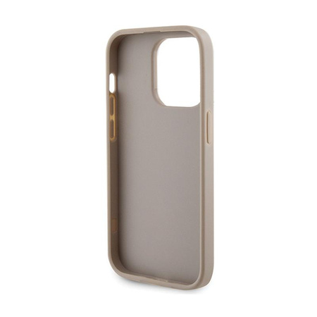 Guess 4G Strass Metall Logo - iPhone 15 Pro Tasche (Gold)