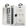 Karl Lagerfeld Saffiano Karl & Choupette Heads - Etui Samsung Galaxy S21 (srebrny)