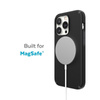 Speck CandyShell Pro + MagSafe - Coque pour iPhone 14 Pro avec revêtement MICROBAN (Noir / Gris ardoise)
