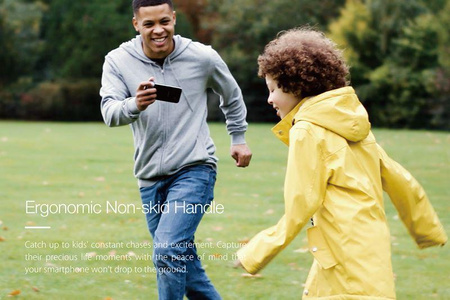 Just Mobile ShutterGrip - Bluetooth shutter button photo holder for iOS/Android (Gold)