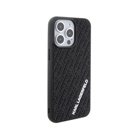 Karl Lagerfeld 3D Rubber Multi Logo - iPhone 15 Pro Max Case (black)