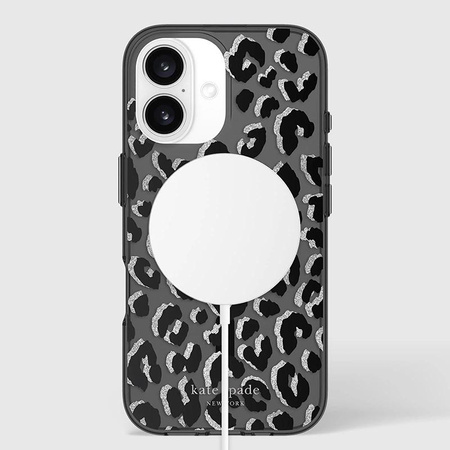 Kate Spade New York étui protecteur MagSafe pour iPhone 16 (City Leopard)