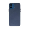 Crong Essential Cover Magnetic - iPhone 12 / iPhone 12 Pro MagSafe Ledertasche (navy blau)