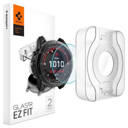 Spigen GLAS.TR EZ FIT - Tvrzené sklo pro Garmin Fenix 7x (2 ks)