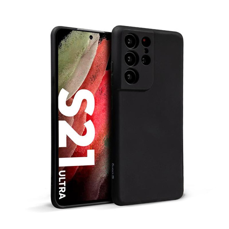Crong Color Cover - Étui Samsung Galaxy S21 Ultra (noir)