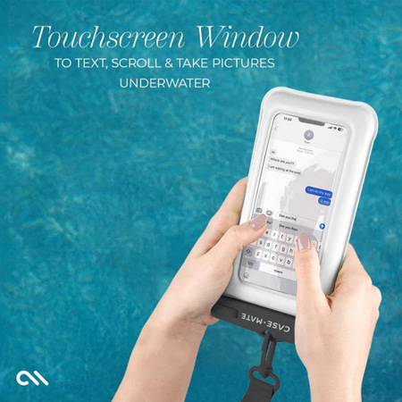 Case-Mate Waterproof Floating Pouch - Wasserdichte Tasche für Smartphones (Sand Dollar)