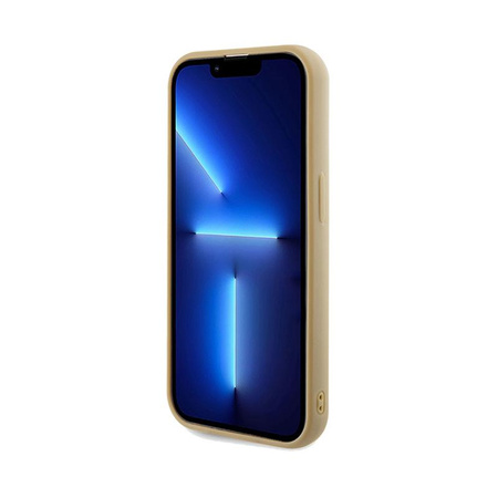 Guess Disco Metal Script - pouzdro pro iPhone 14 Pro (zlaté)