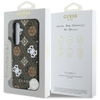 Guess 4G Printed Colored Peony Pattern MagSafe - Etui do Samsung Galaxy S25 (brązowy)
