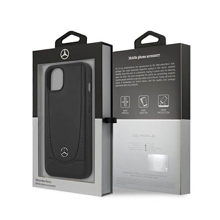 Mercedes Leather Urban Line - Étui pour iPhone 14 (noir)