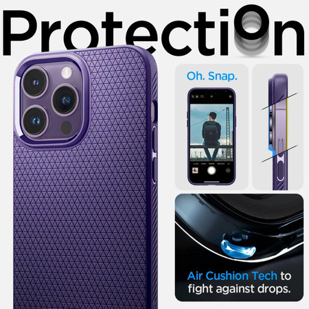 Spigen Liquid Air - pouzdro pro iPhone 14 (fialové)