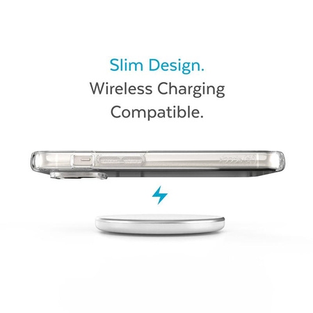 Speck Presidio Perfect-Clear - Coque pour iPhone 14 / iPhone 13 avec revêtement MICROBAN (transparent)