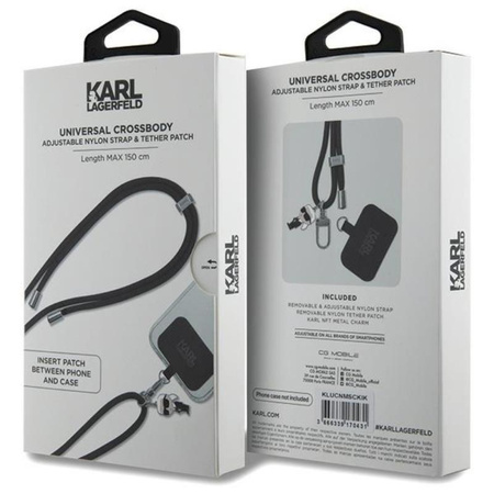 Karl Lagerfeld CBDY Cord - Universal-Handyschlaufe (schwarz)