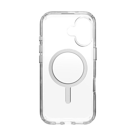 Speck Presidio Perfect Clear MagSafe - Custodia per iPhone 17 (trasparente/argento)