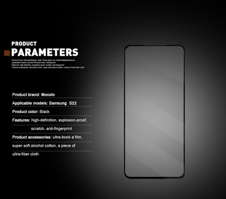 Mocolo 2.5D Full Glue Glass - Szkło ochronne Samsung Galaxy S22