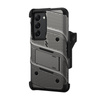 ZIZO BOLT Series - Armored case for Samsung Galaxy S23 with 9H glass for screen + holder with stand (gray)
