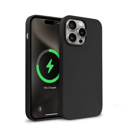 Crong Color Cover Magnetic - iPhone 15 Pro MagSafe Case (black)