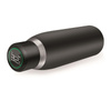 PURO Smart Bottle - Termo láhev 500ml INOX s chytrým LED uzávěrem (černá)