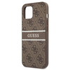 Guess 4G Printed Stripe - iPhone 13 Mini Case (brown)