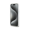 DKNY Liquid Glitter Multilogo - Coque iPhone 15 / 14 / 13 (blanc)