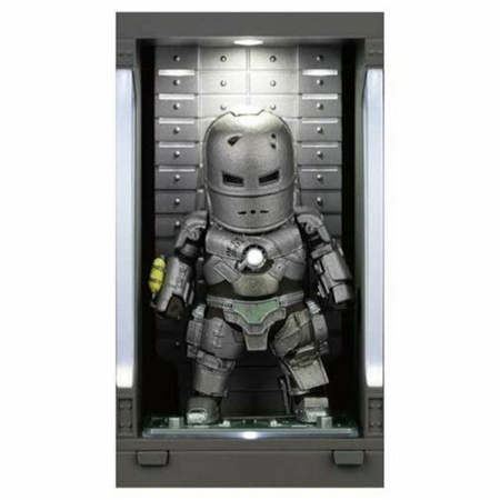 Avengres - Iron Man Mark I mit Hall of Armor Sammelfigur (silber)