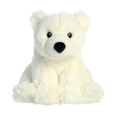 Eco Nation – Plush Toy / Cuddly Sitting Polar Bear 19 cm Eco-Friendly
